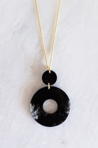 Hoan Toan Donut Buffalo Horn Pendant Necklace